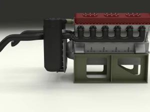 t-34 engine 3D Model