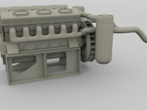 t-34 engine 3D Model