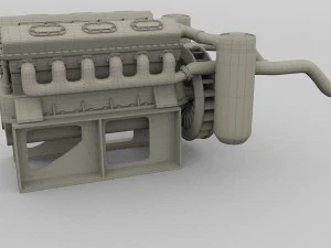 t-34 engine 3D Model