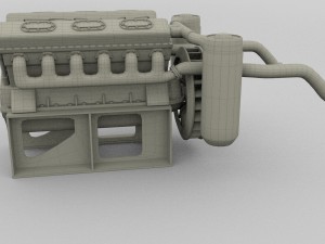 t-34 engine 3D Model