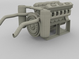 t-34 engine 3D Model