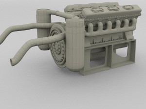 t-34 engine 3D Model