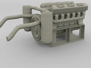 t-34 engine 3D Model