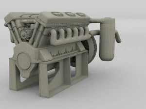 t-34 engine 3D Model