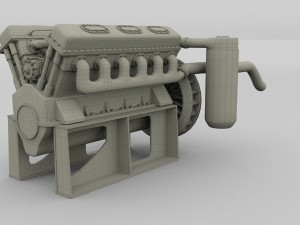 t-34 engine 3D Model