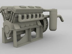 t-34 engine 3D Model