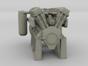 t-34 engine 3D Model