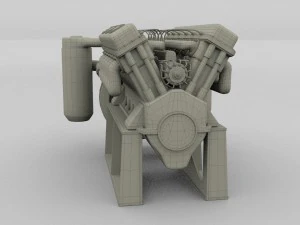 t-34 engine 3D Model