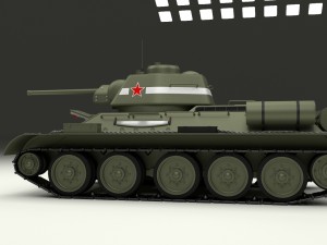 t-34-76 interior-engine bay full camo 3D मॉडल