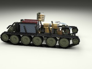 t-34-76 interior-engine bay full camo 3D मॉडल