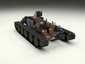 t-34-76 interior-engine bay full camo 3D मॉडल