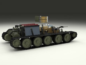 t-34-76 interior-engine bay full camo 3D मॉडल
