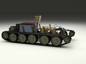 t-34-76 interior-engine bay full camo 3D मॉडल