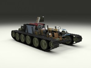 t-34-76 interior-engine bay full camo 3D मॉडल