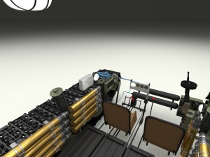 t-34-76 interior-engine bay full camo 3D मॉडल