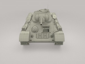 t-34-76 interior-engine bay full camo 3D मॉडल