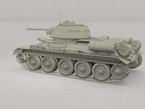t-34-76 interior-engine bay full camo 3D मॉडल
