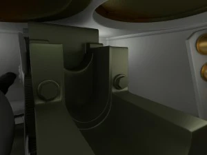 t-34-76 interior-engine bay camo full 3D Model