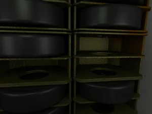 t-34-76 interior-engine bay camo full 3D Model