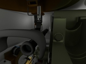t-34-76 interior-engine bay camo full 3D 모델