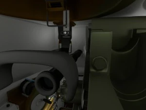 t-34-76 interior-engine bay camo full 3D Model