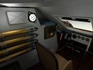 t-34-76 interior-engine bay camo full 3D Model