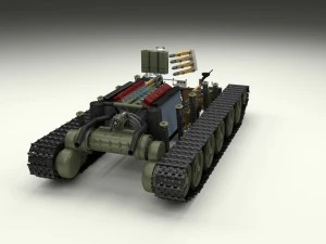 t-34-76 interior-engine bay camo full 3D Model