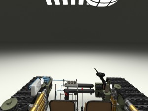 t-34-76 interior-engine bay camo full 3D 모델