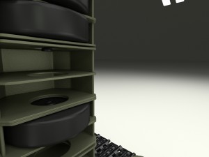 t-34-76 interior-engine bay camo full 3D 모델