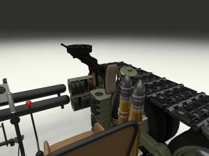 t-34-76 interior-engine bay camo full 3D Model