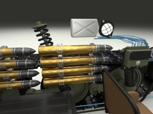t-34-76 interior-engine bay camo full 3D Model