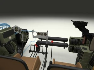 t-34-76 interior-engine bay camo full 3D Model