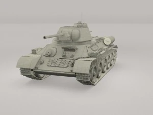 t-34-76 interior-engine bay camo full 3D Model