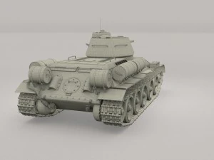 t-34-76 interior-engine bay camo full 3D Model