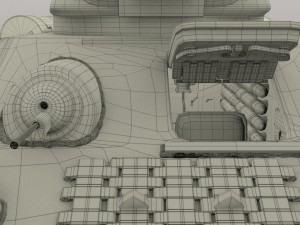 t-34-76 interior-engine bay camo full 3D 모델