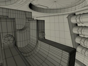 t-34-76 interior-engine bay camo full 3D Model