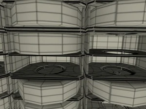 t-34-76 interior-engine bay camo full 3D Model