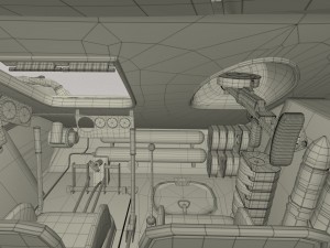 t-34-76 interior-engine bay camo full 3D 모델