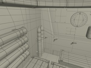 t-34-76 interior-engine bay camo full 3D 모델