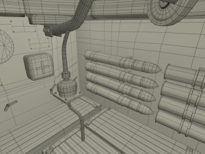t-34-76 interior-engine bay camo full 3D 모델