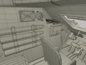 t-34-76 interior-engine bay camo full 3D 모델