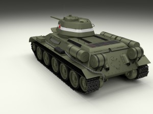 t-34-76 interior-engine bay full hdri Modelo 3D
