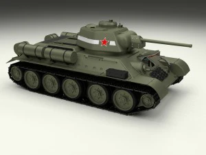 t-34-76 interior-engine bay full hdri 3D Model