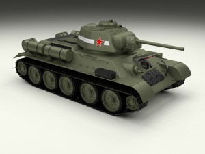 t-34-76 interior-engine bay full hdri Modelo 3D