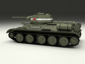 t-34-76 interior-engine bay full hdri Modelo 3D