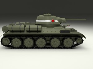 t-34-76 interior-engine bay full hdri Modelo 3D
