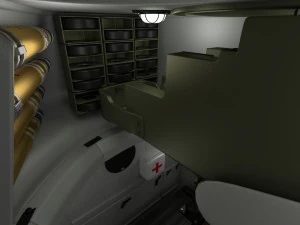 t-34-76 interior-engine bay full hdri 3D Model