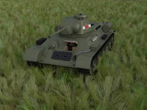 t-34-76 interior-engine bay full hdri 3D Model