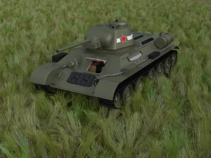 t-34-76 interior-engine bay full hdri 3D Model