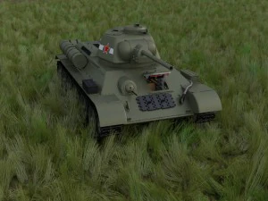 t-34-76 interior-engine bay full hdri 3D Model